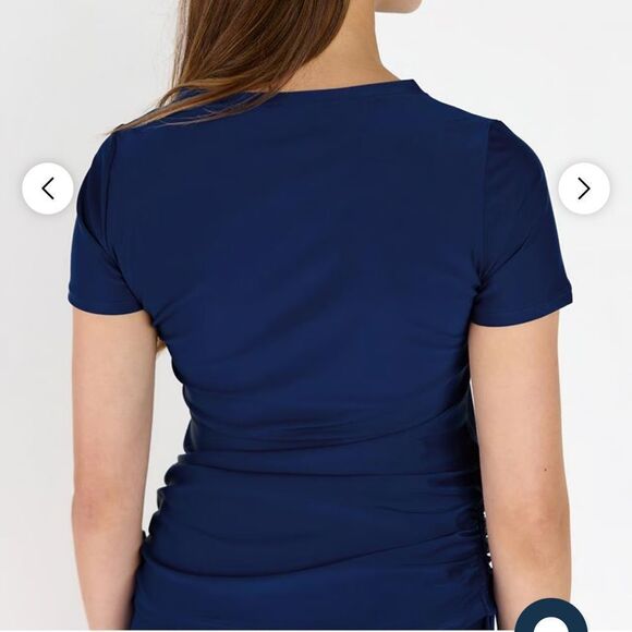 Calyspa V-neck Adele Swim Top Navy 2X NWT IN PACKAGE - Picture 2 of 10